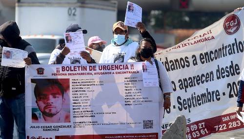 Desesperados por las desapariciones de familiares, bloquean la Toluca-Atlacomulco